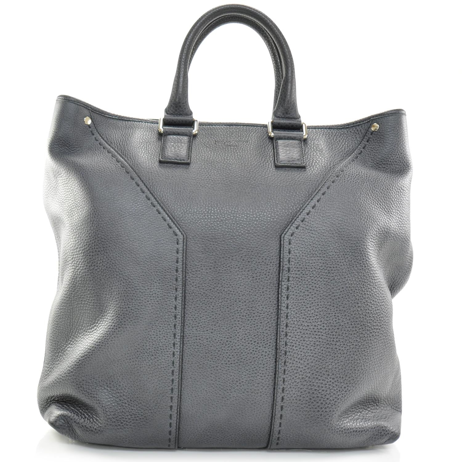 Saint Laurent Leather Shopping Tote 1 of 10