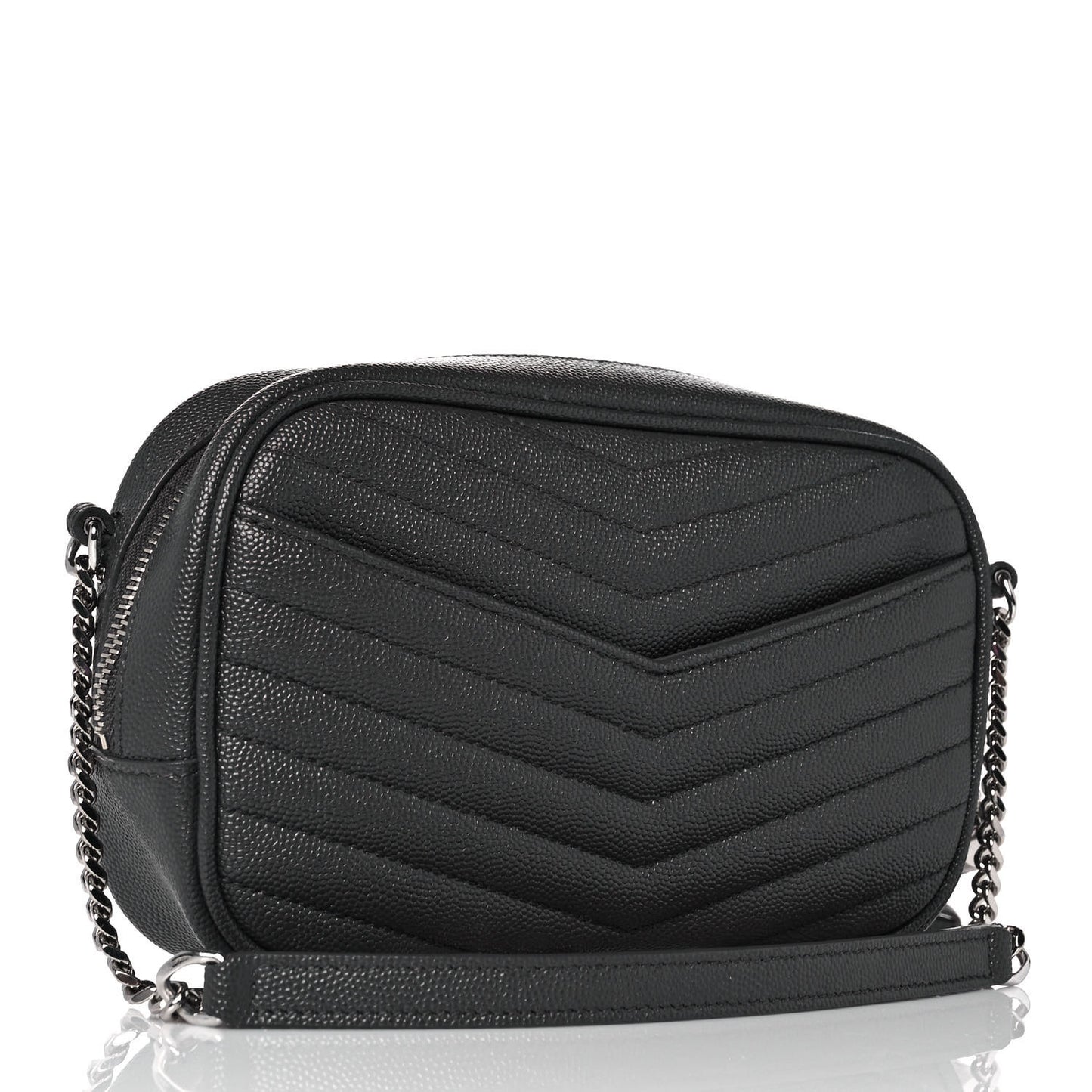 Grain De Poudre Matelasse Monogram Mini Lou Camera Bag Asphalt
