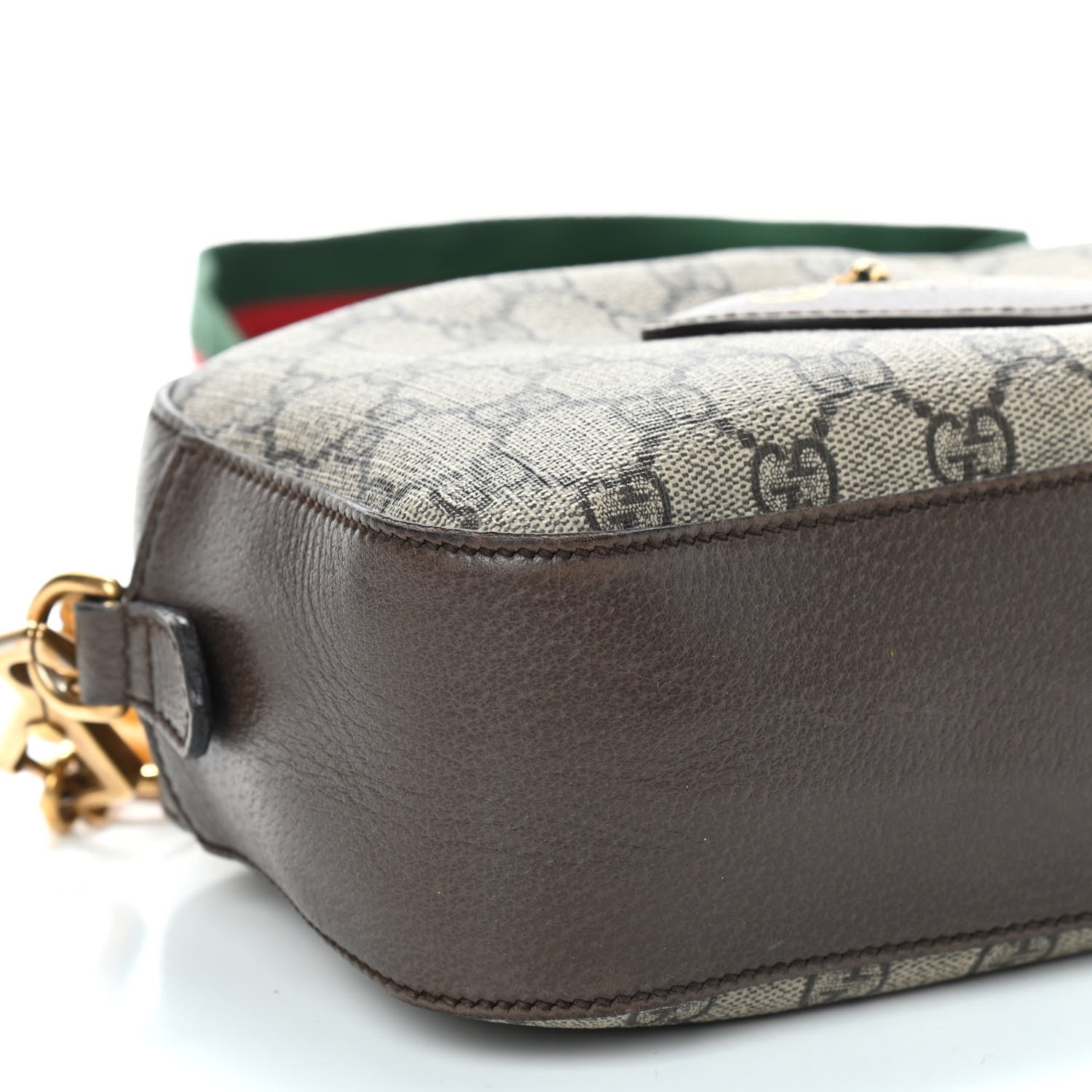 Gucci GG Supreme Monogram Web Neo Vintage Shoulder Bag Beige New Acero Crop 10 of 11