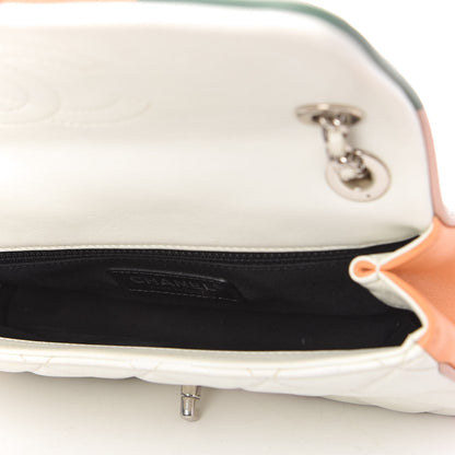 Chanel Lambskin Plexiglass Quilted Small Cuba Color Flap White Multicolor 5 of 11