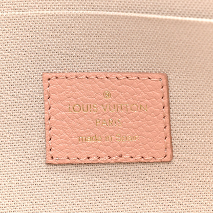 Louis Vuitton Empreinte Monogram Giant Felicie Pochette Chain Wallet Rose Trianon Creme 9 of 14