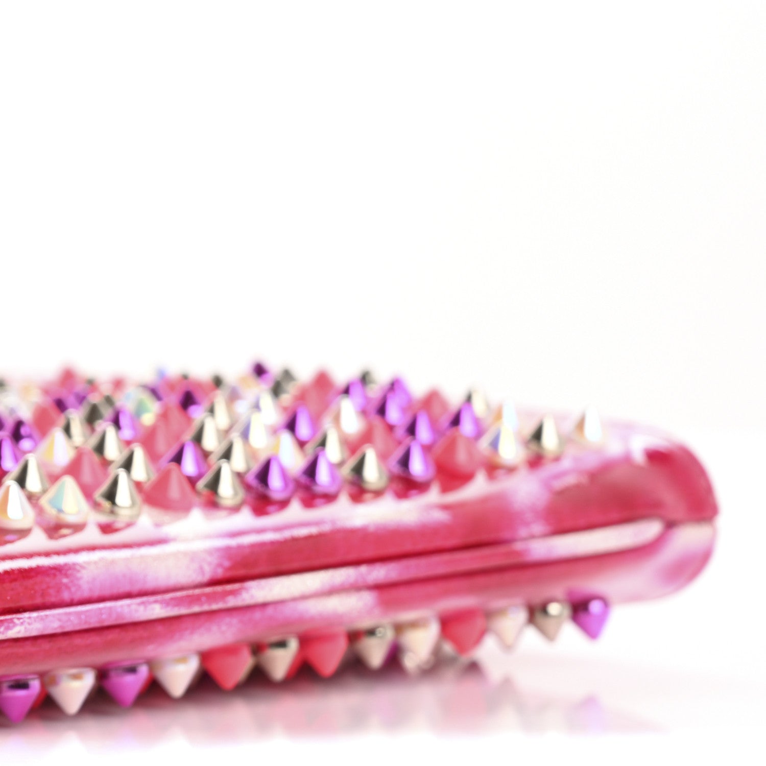 Christian Louboutin Patent Glittart Studded Loubiposh Chain Shocking Pink 10 of 10