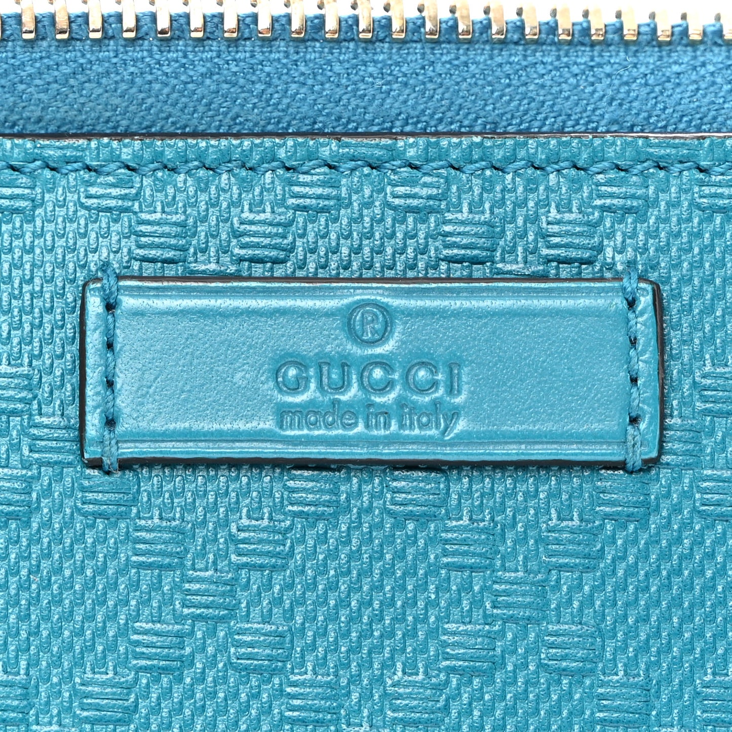 Bright Diamante Zip Around Wallet Turquoise