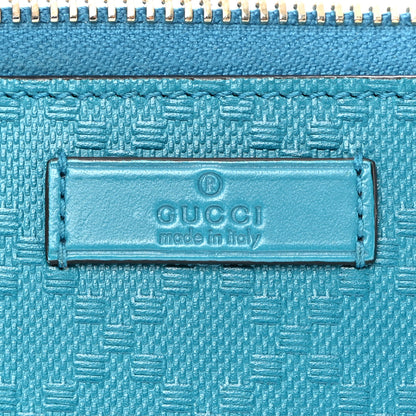 Gucci Bright Diamante Zip Around Wallet Turquoise 6 of 10
