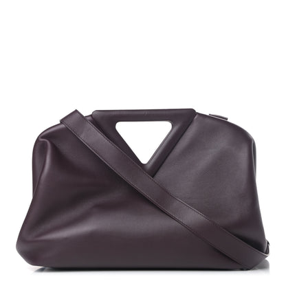 Bottega Veneta Calfskin Medium The Point Triangle Bag Grape 1 of 6