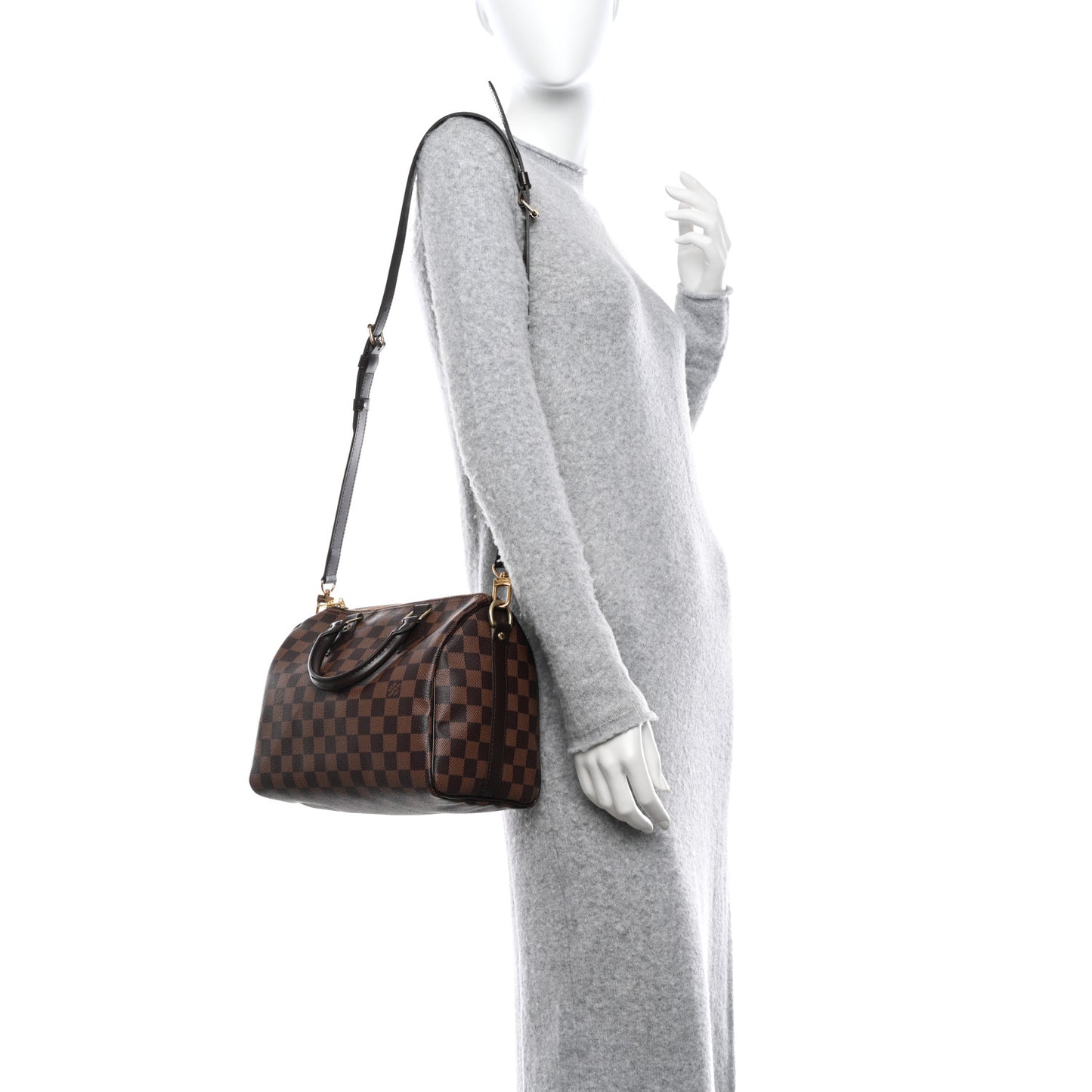Damier Ebene Speedy Bandouliere 25