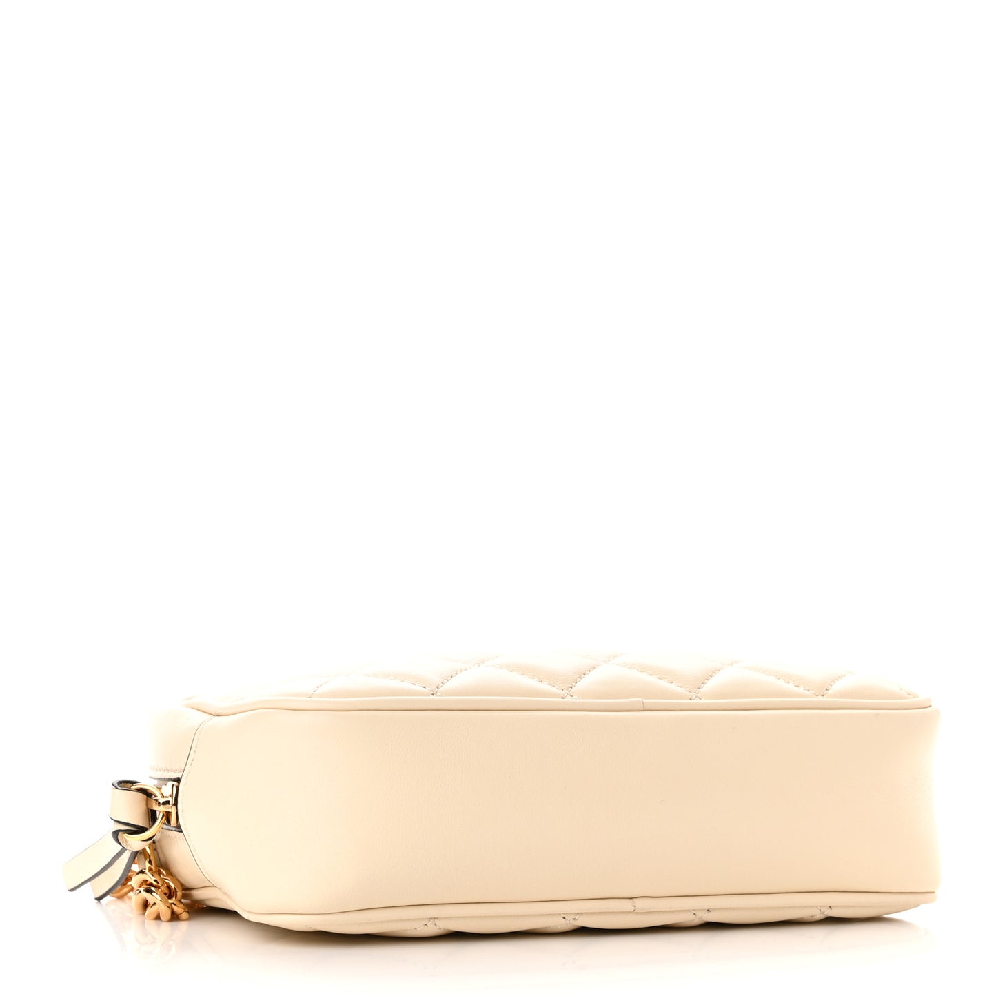 Nappa Quilted La Medusa Camera Bag Off White