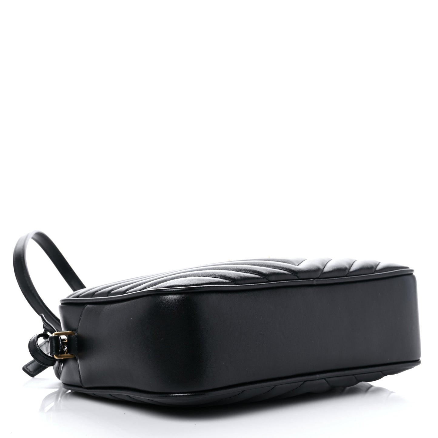 Calfskin Matelasse Monogram Lou Camera Bag Black