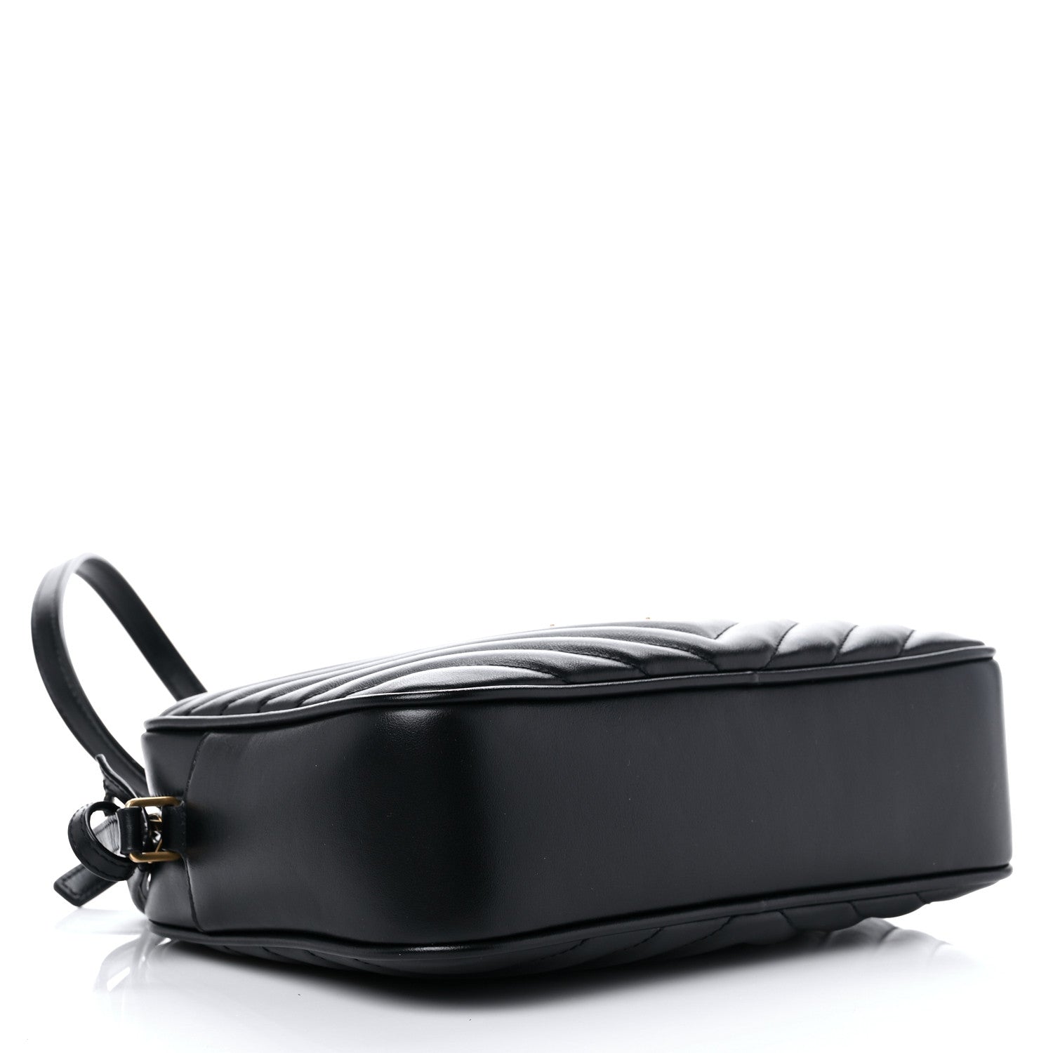 Saint Laurent Calfskin Matelasse Monogram Lou Camera Bag Black 4 of 9