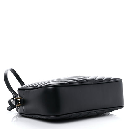 Saint Laurent Calfskin Matelasse Monogram Lou Camera Bag Black 4 of 9