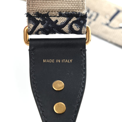 Christian Dior Oblique Studded Shoulder Strap Blue 6 of 7