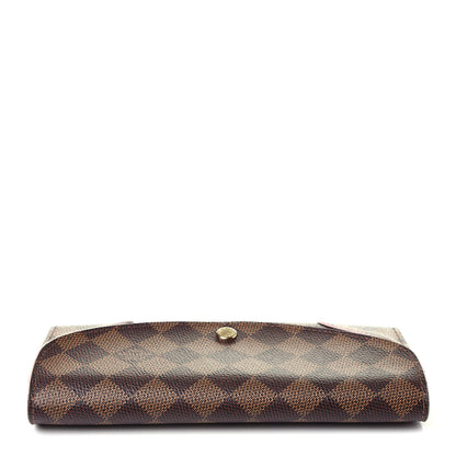 Louis Vuitton Damier Ebene Caissa Wallet Rose Ballerine 9 of 12