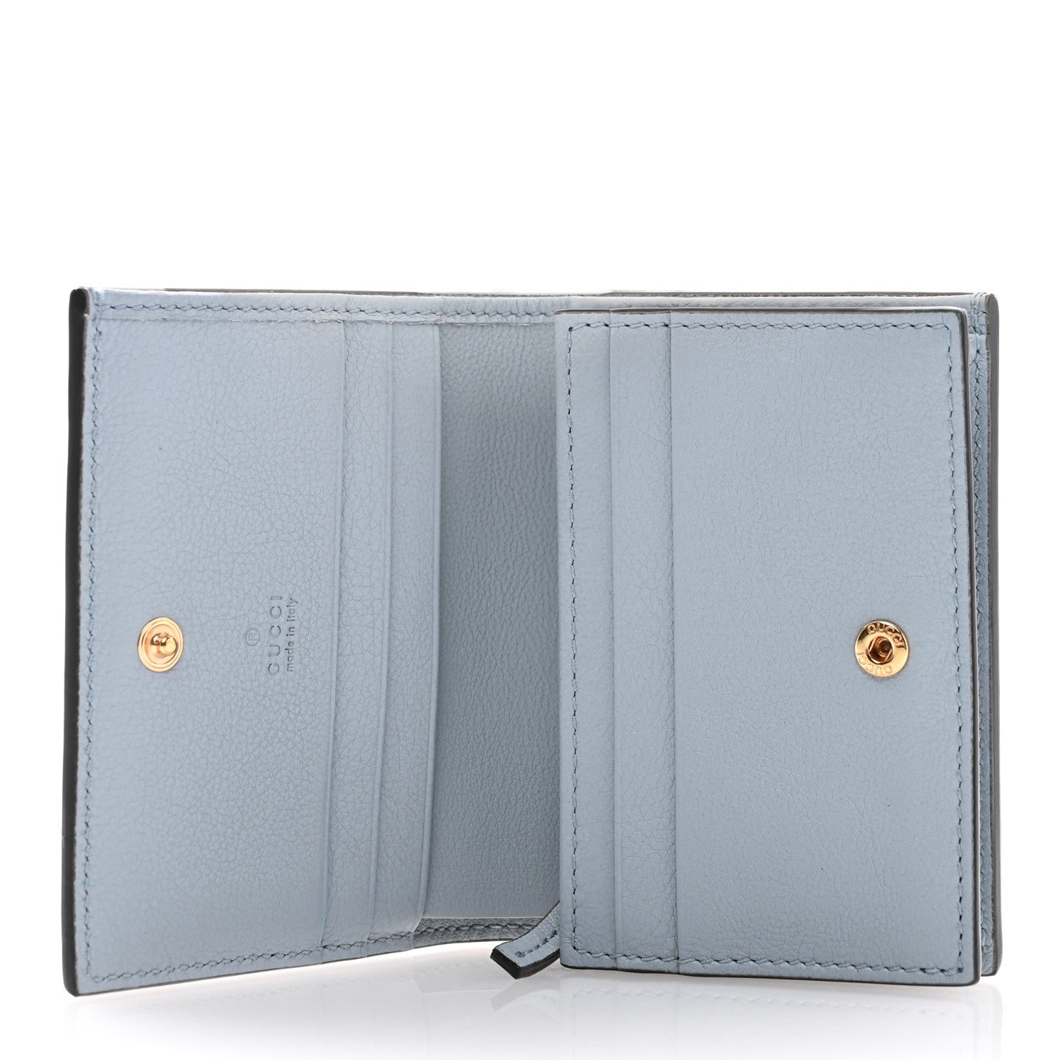 Gucci GG Supreme Monogram Vitello Eclipse Ice Cream Stripes Card Case Wallet Beige Ebony Paradise Cloud 5 of 8
