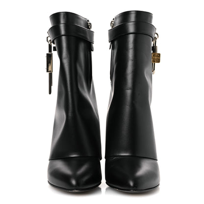 Givenchy Calfskin Shark Lock Ankle Boots 41 Black 3 of 15