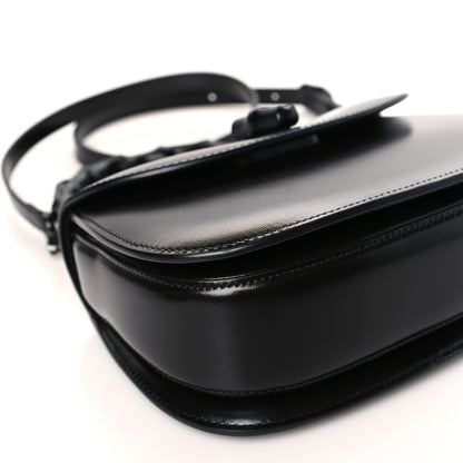 Gucci Boarded Dyana Lux Calfskin Web Monochrome Small Bamboo 1947 Top Handle Bag Black 7 of 9