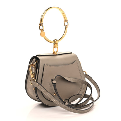 Chloe Calfskin Suede Small Nile Bracelet Bag Motty Grey 3 of 9