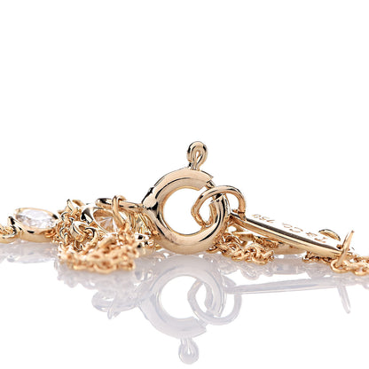Tiffany 18K Yellow Gold Diamond .30ctw Elsa Peretti Diamonds by the Yard Station Bracelet 4 of 7