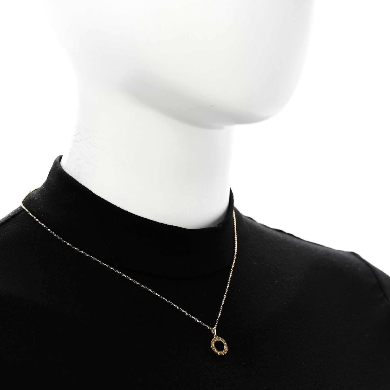 Bulgari 18K Yellow Gold Black Onyx BVLGARI BVLGARI Pendant Necklace 2 of 5