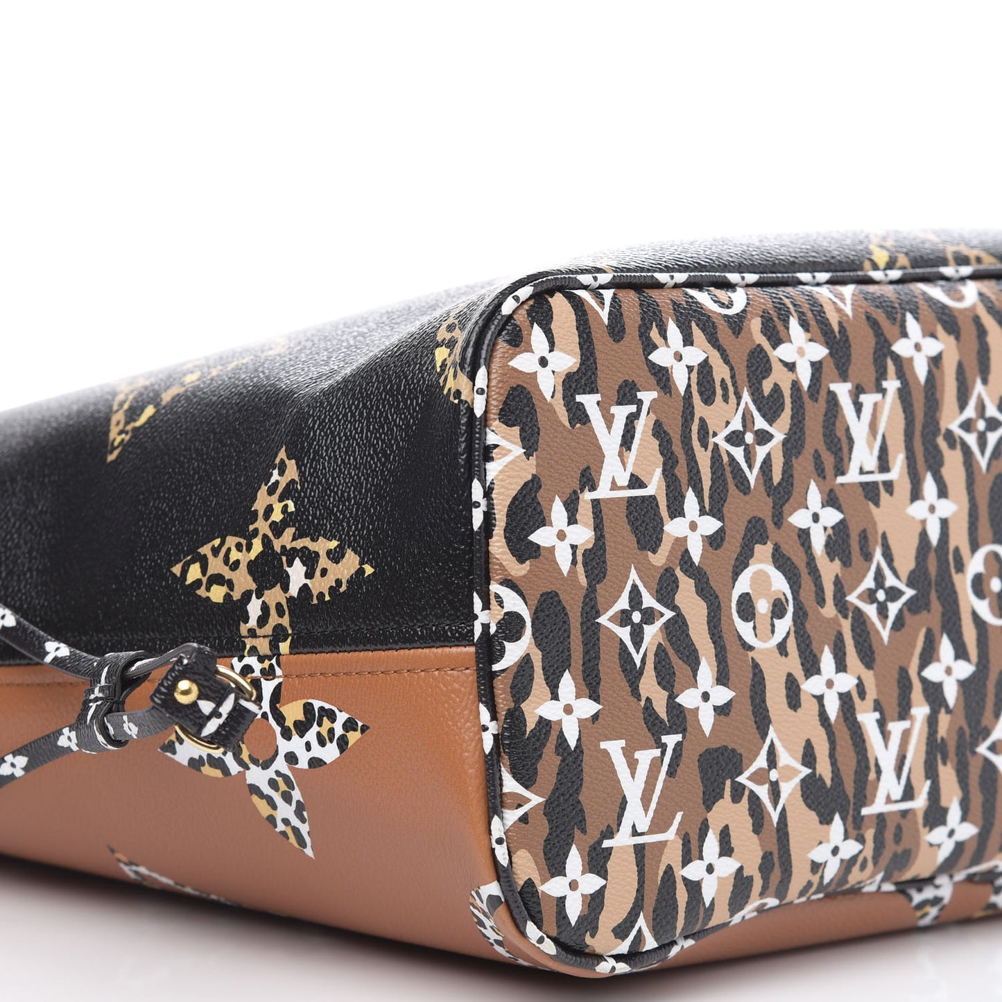 Monogram Giant Jungle Neverfull MM Black