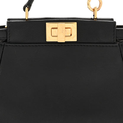 Fendi Nappa Micro Peekaboo Iconic Satchel Black 8 of 10