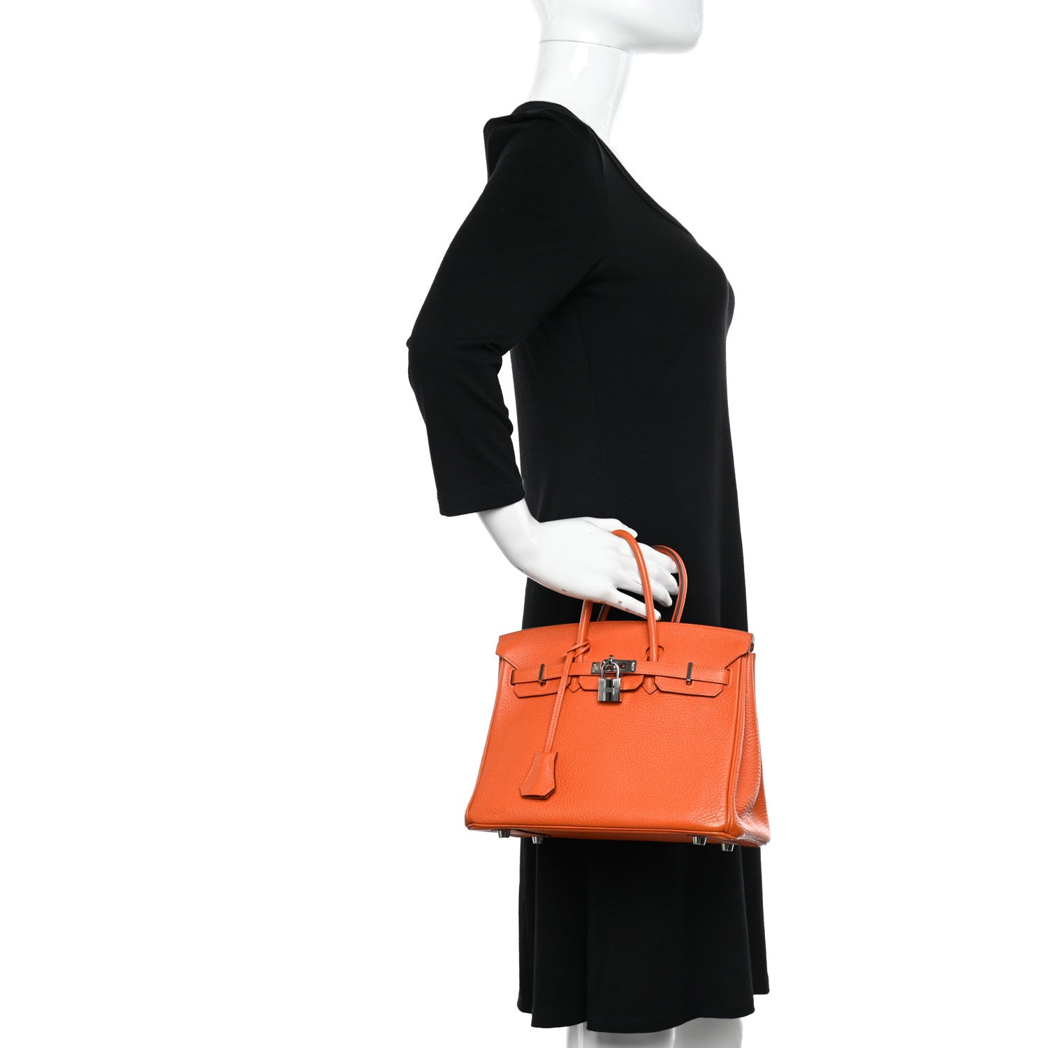 Hermes Togo Birkin 25 Orange 2 of 10