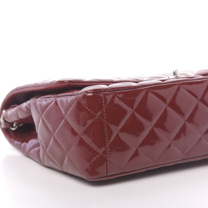 Chanel Patent Quilted Maxi Double Flap Red 8 of 14