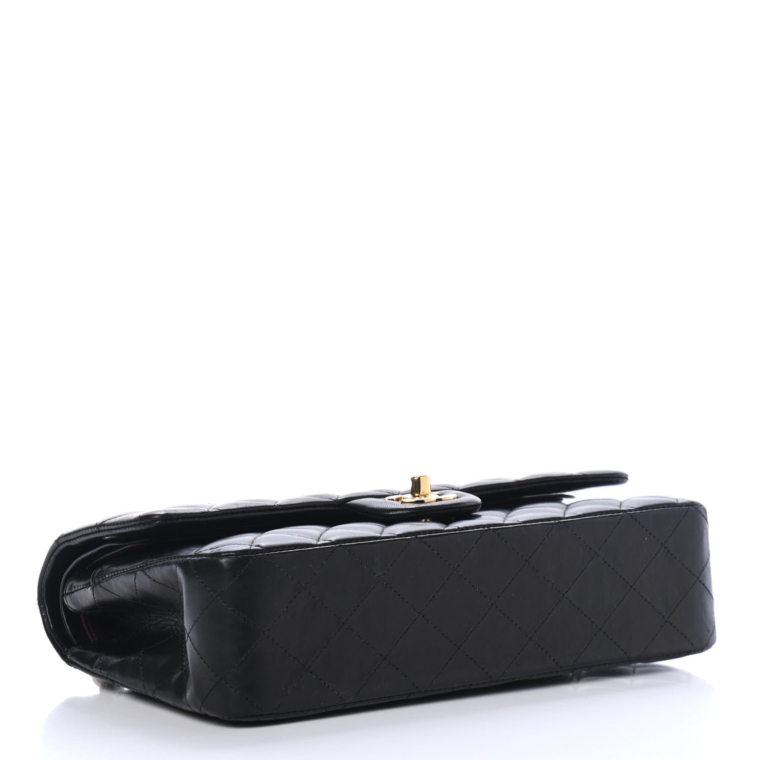 Chanel Lambskin Quilted Medium Double Flap Black 3 of 4