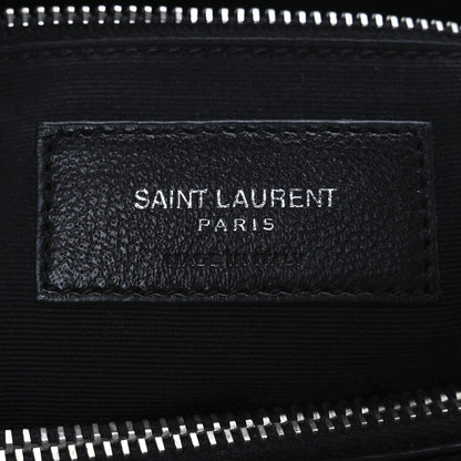 Saint Laurent Calfskin Y Quilted Monogram Medium Loulou Satchel Black 7 of 11