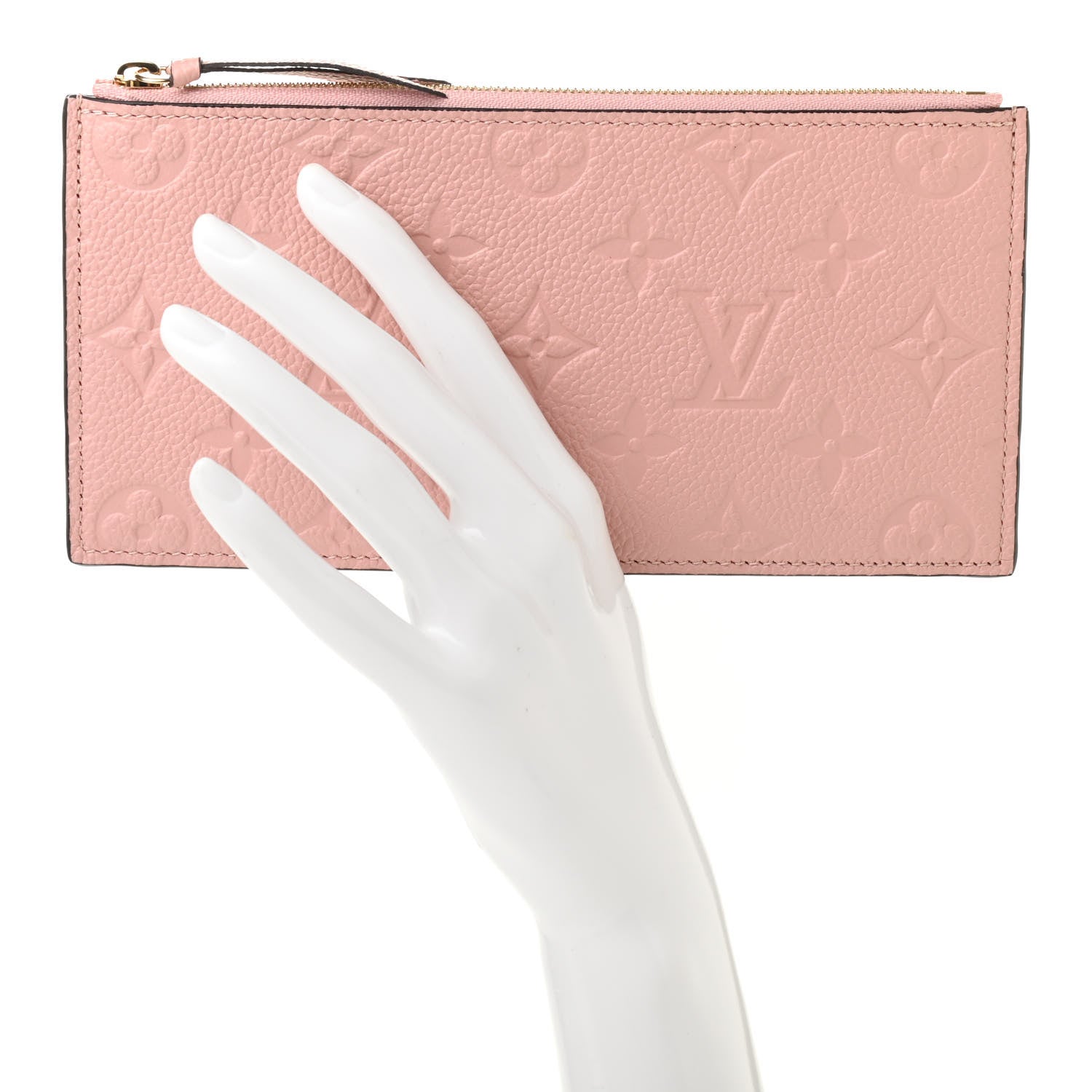 Louis Vuitton Empreinte Felicie Chain Wallet Zippered Insert Rose Poudre 2 of 6