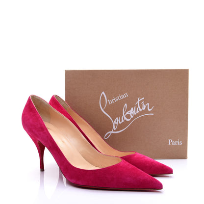 Christian Louboutin Veau Velours Clare 80 Pumps 41 Bomba 11 of 11