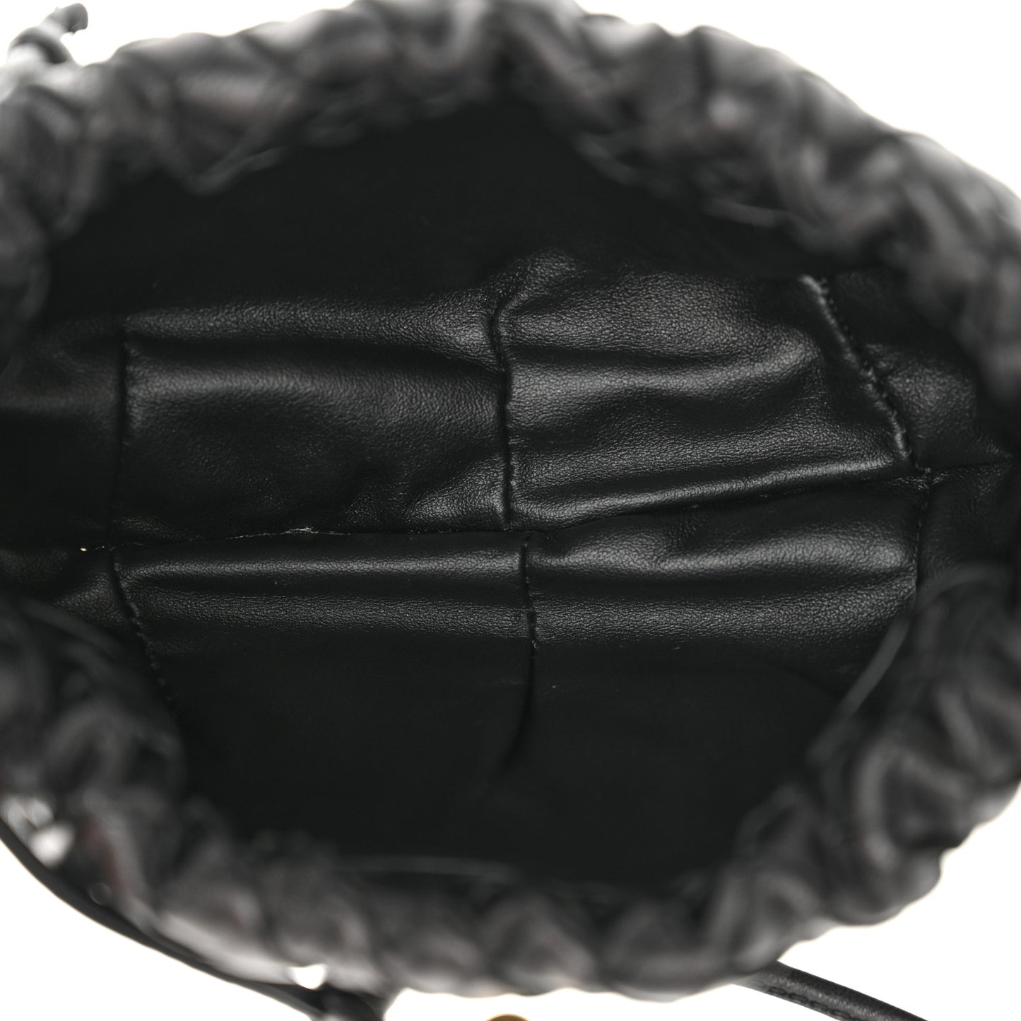 Nappa Intrecciato Mini Bulb Black