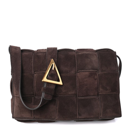 Bottega Veneta Suede Maxi Intrecciato Padded Cassette Crossbody Bag Fondant 1 of 4