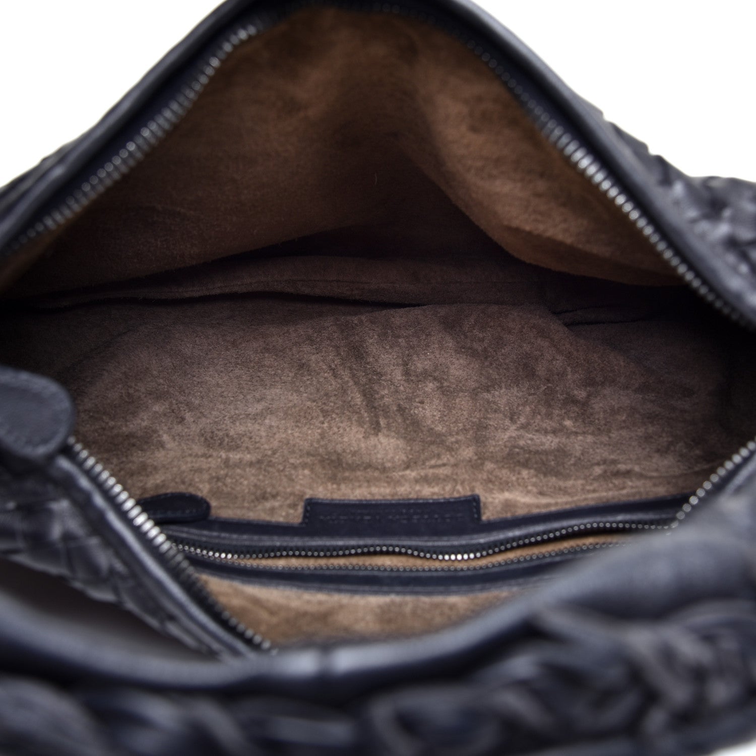 Bottega Veneta Nappa Intrecciato Fuzzy Medium Veneta Hobo Black 5 of 10
