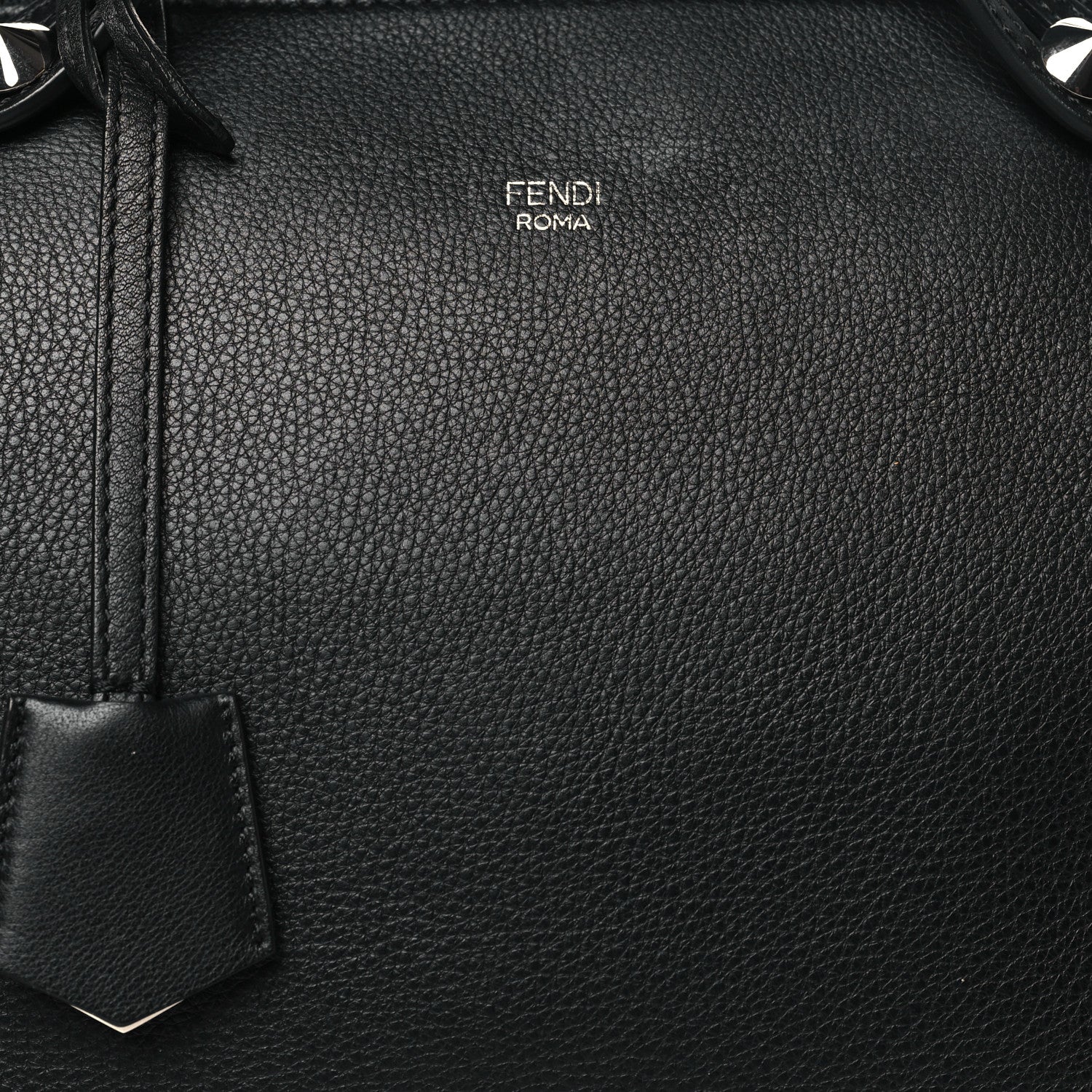 Fendi Vitello Dolce Large By The Way Boston Bag Black 8 of 10