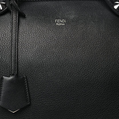 Fendi Vitello Dolce Large By The Way Boston Bag Black 8 of 10