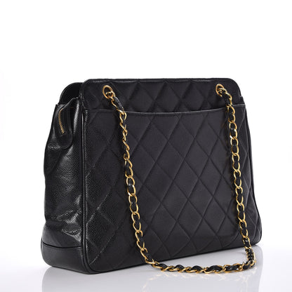Chanel Caviar Quilted Shopper Tote Black 3 of 11