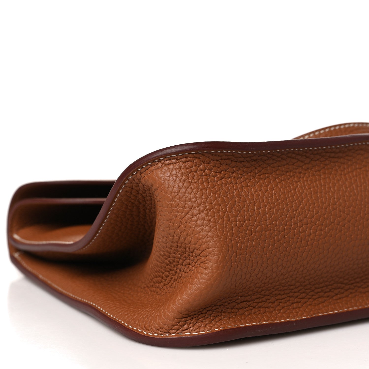 Hermes Taurillon Clemence Halzan 31 Gold 8 of 10
