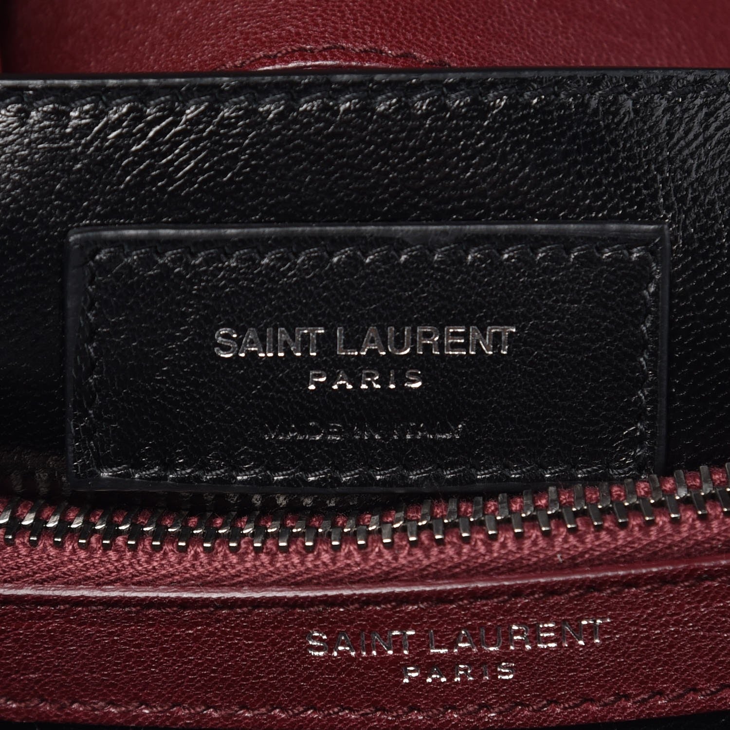Saint Laurent Sheepskin Matelasse Chevron Monogram Medium College Bag Rouge Legion 8 of 8