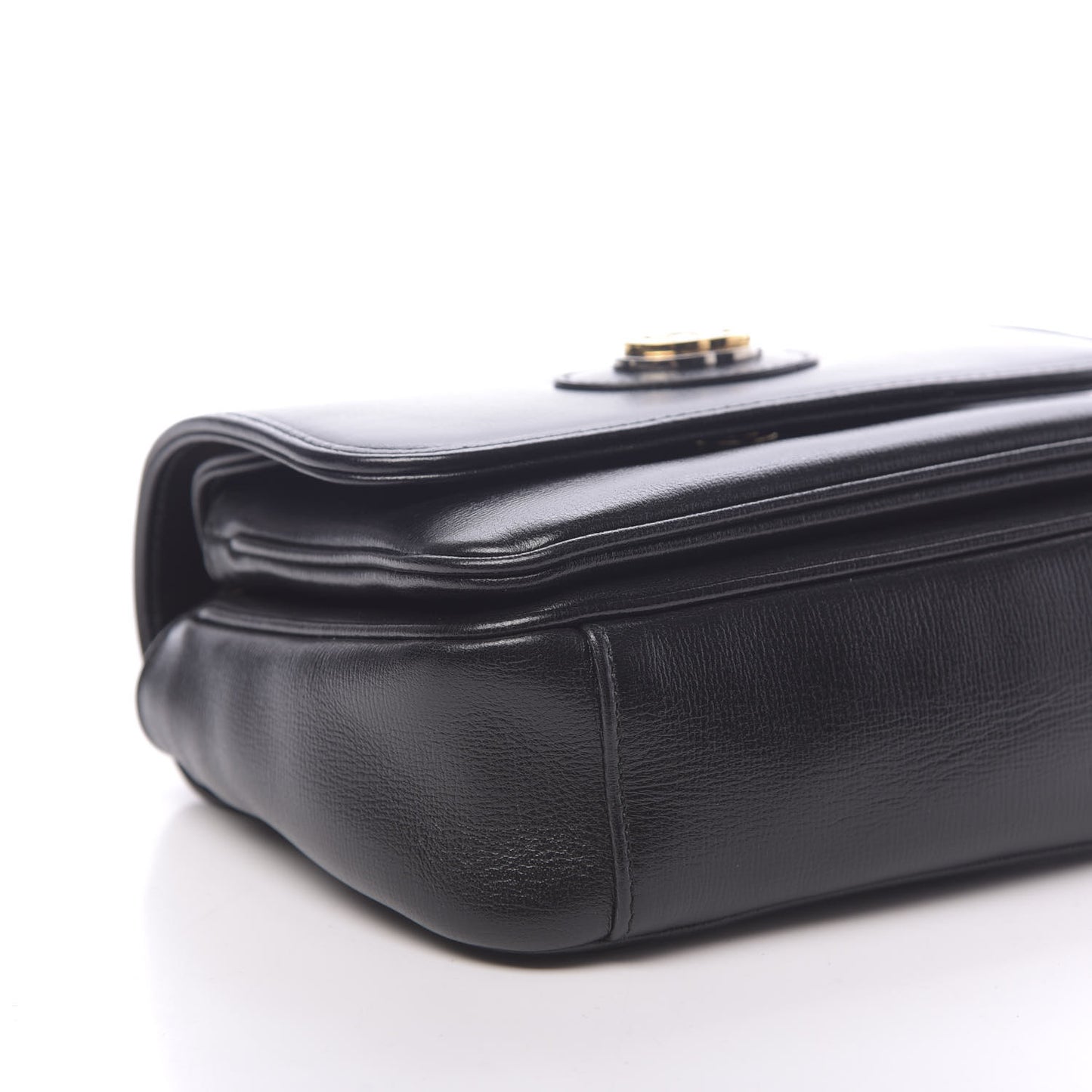 Azalea Calfskin Mini Marina Chain Shoulder Bag Black