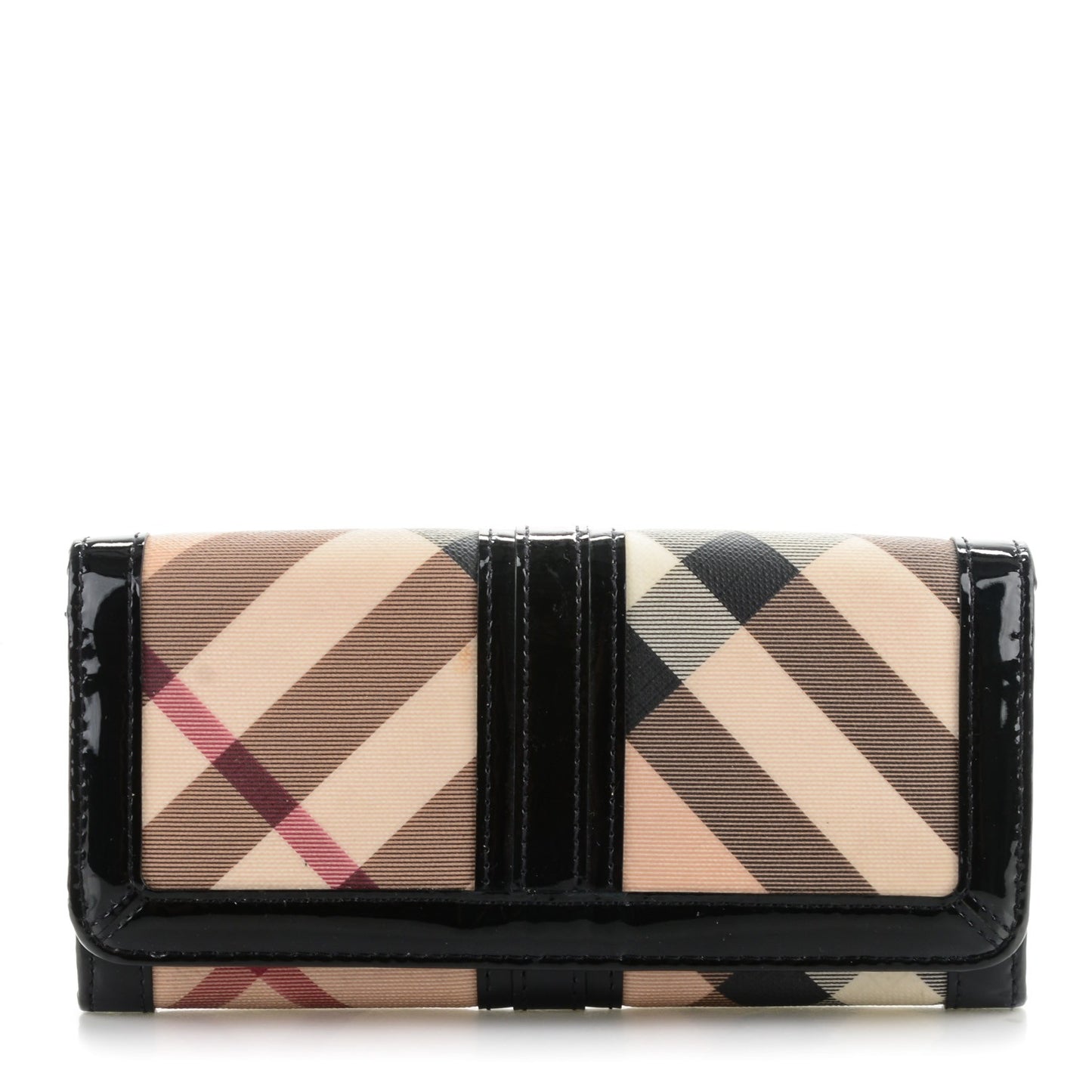 Supernova Check Penrose Continental Wallet Black