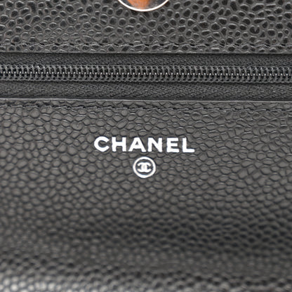 Chanel Caviar Quilted Wallet on Chain WOC Black 6 of 12