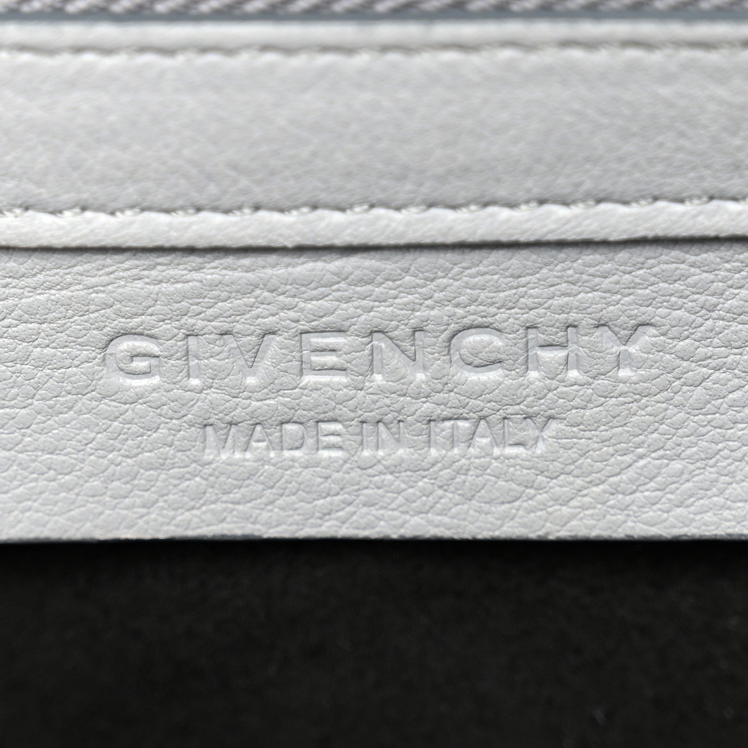 Givenchy Calfskin Crocodile Embossed Medium Pandora Box Crossbody Bag Grey 6 of 15