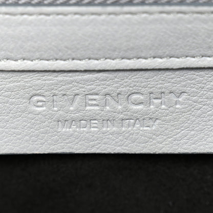 Givenchy Calfskin Crocodile Embossed Medium Pandora Box Crossbody Bag Grey 6 of 15