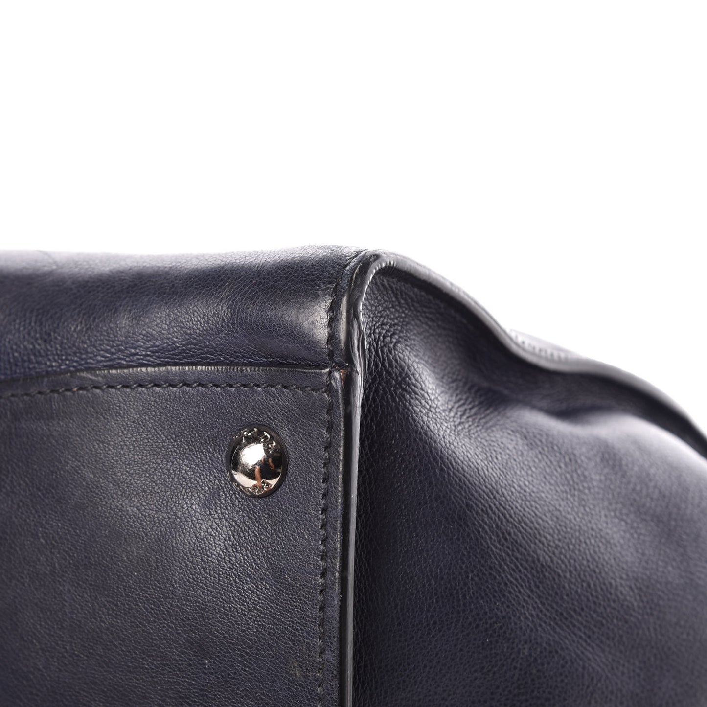Glace Calfskin Twin Pocket Tote Baltico