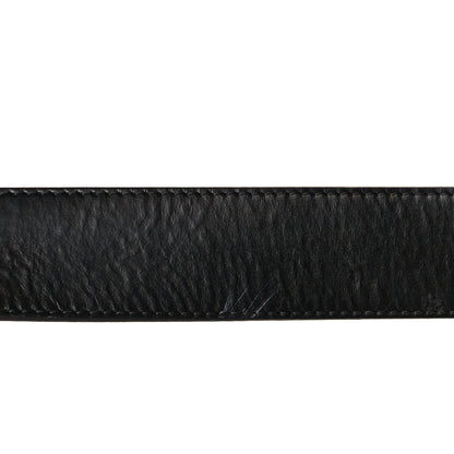Louis Vuitton Taurillon Calfskin 30mm LV Initiales Reversible Belt 95 38 Black 7 of 8