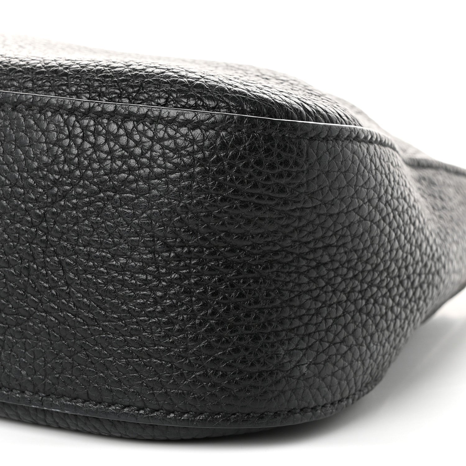 Prada Vitello Daino Soft Zippered Hobo Shoulder Bag Black 10 of 11
