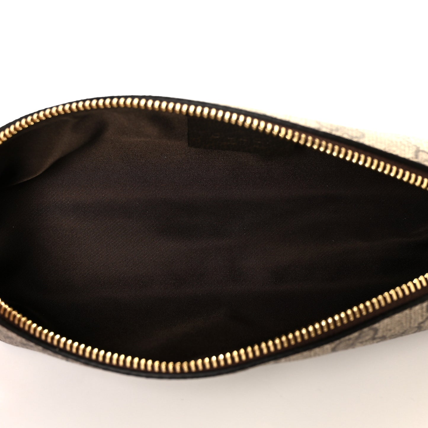 GG Supreme Monogram Cauliflower Pencil Case Beige Ebony