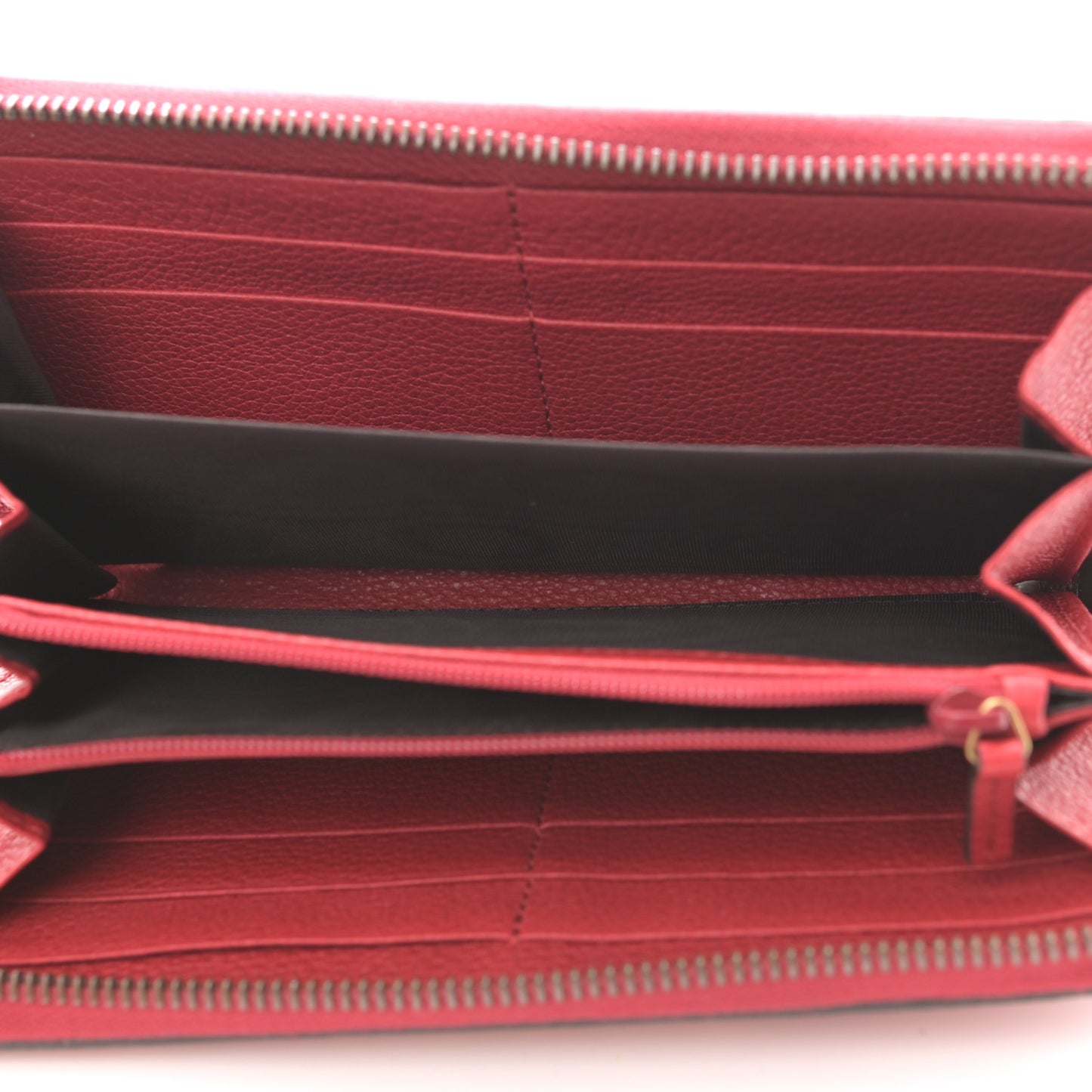Cripto Calfskin Interlocking G Logo Zip Around Wallet Hibiscus Red Giallo Black Green Red