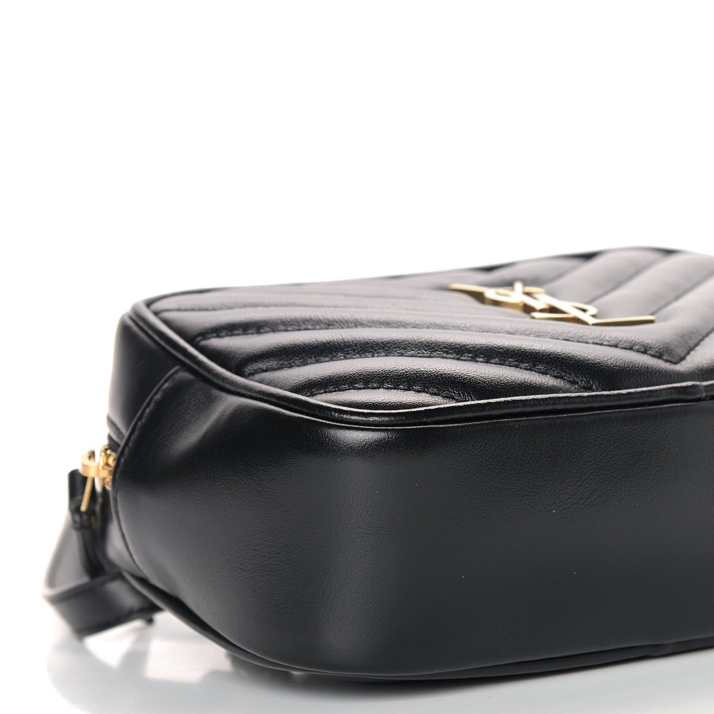 Calfskin Matelasse Monogram Lou Belt Bag Black
