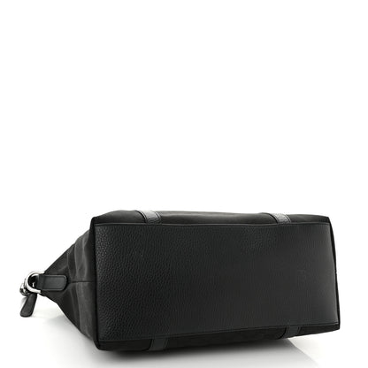 Gucci Nylon Monogram Medium GG Charm Dome Satchel Black 4 of 12